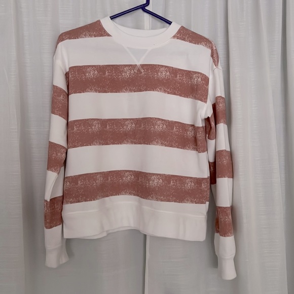 SO Long-Sleeved Distressed Striped Tee - Picture 2 of 4